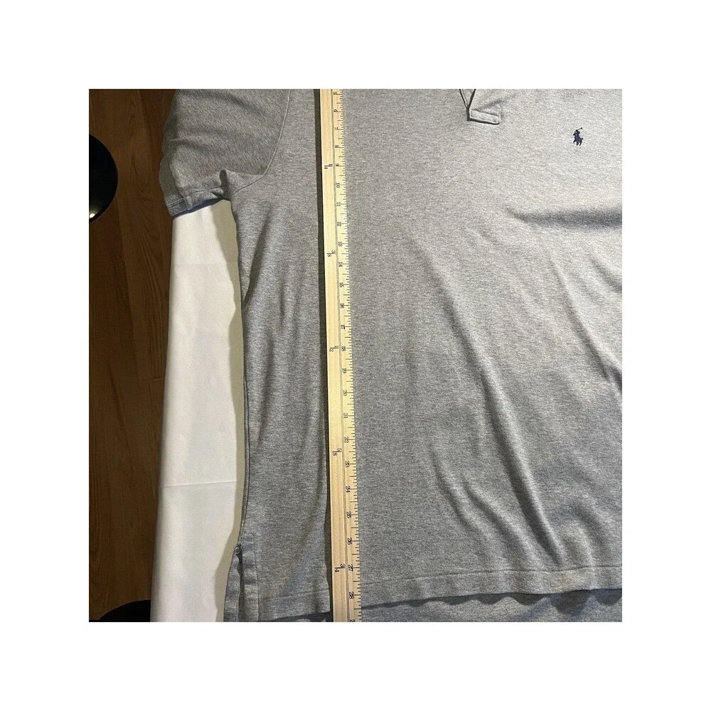 Polo Ralph Lauren Men’s M Heather Gray Short Sleeve Classic Fit Pony Logo Polo